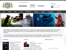 Tablet Screenshot of cinematographer.org.au